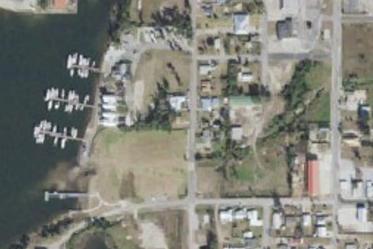 Aerial view of Emerald Harbor Marina