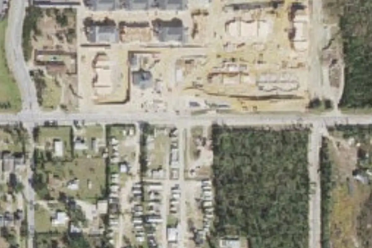 Aerial view of Mill Bayou MH & RV Park II
