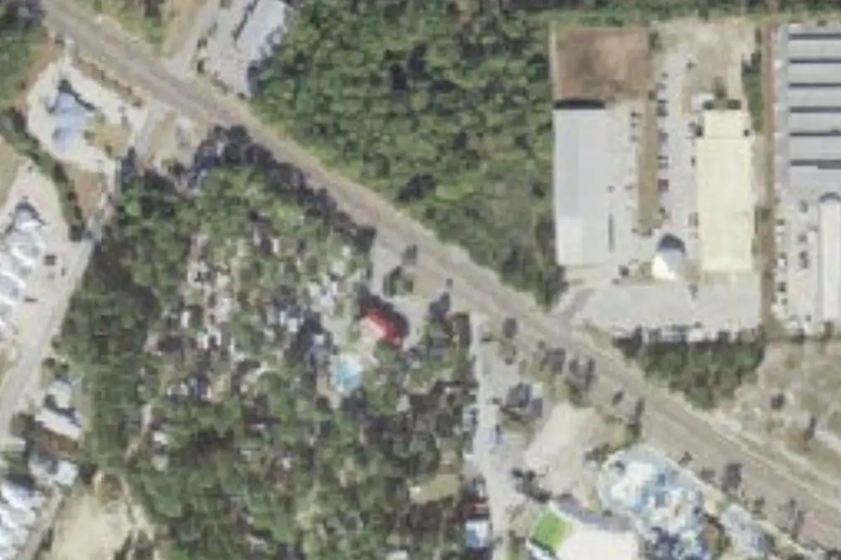 Aerial view of Raccoon River Campground