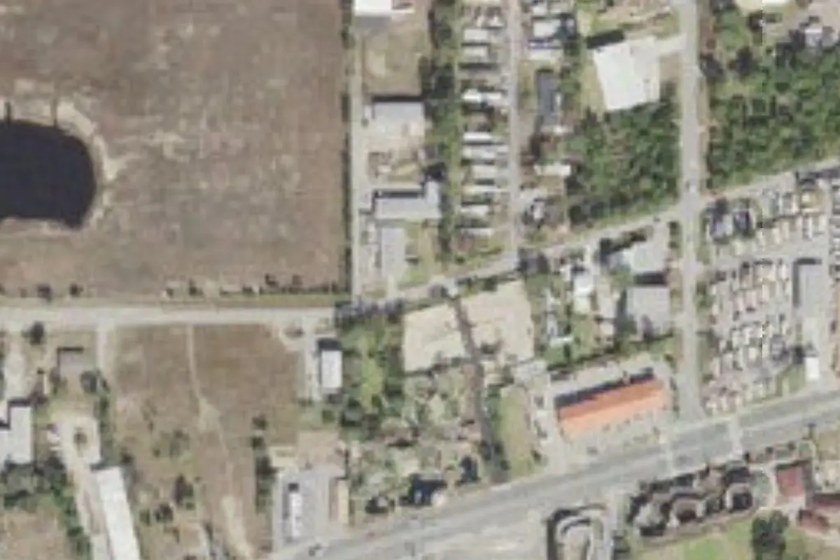 Aerial view of Rustic Beach Mobile Park