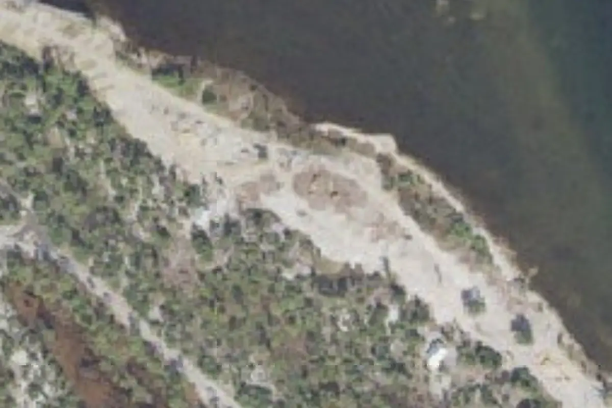 Aerial view of St. Andrews State Park