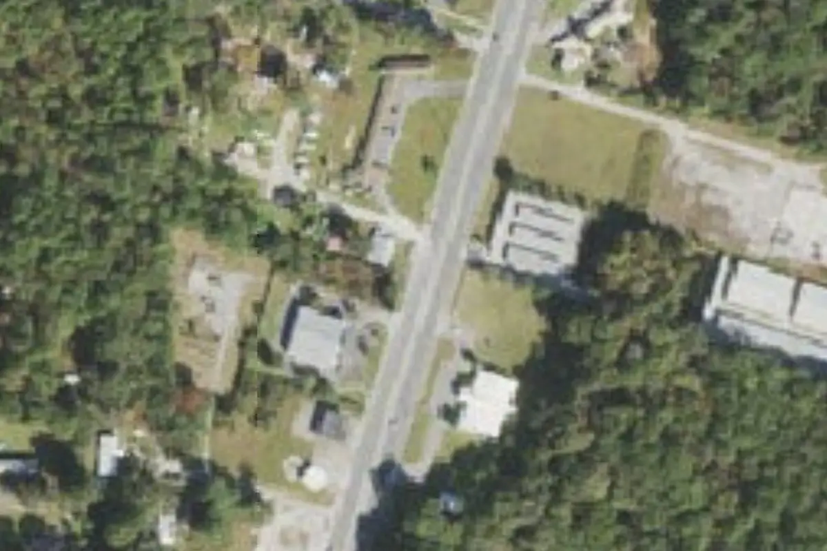 Aerial view of Bradford Campground