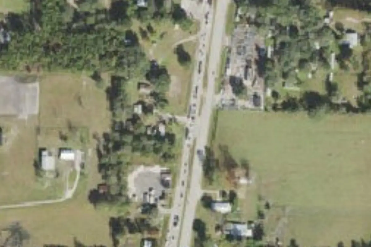 Aerial view of Whispering Pines RV Park