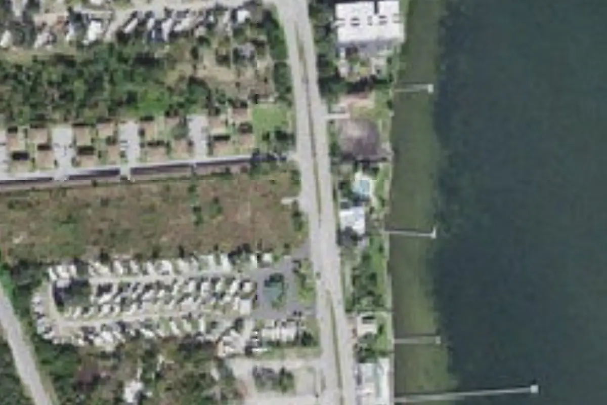 Aerial view of Breezy Palms RV Park