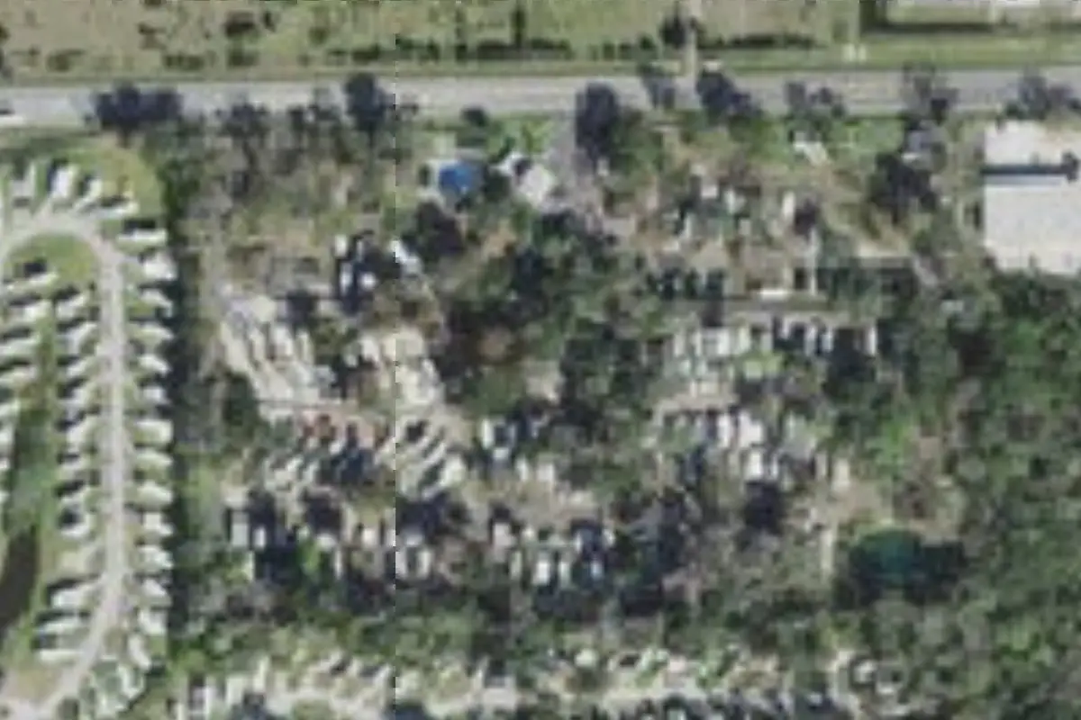 Aerial view of Cape Kennedy RV Resort