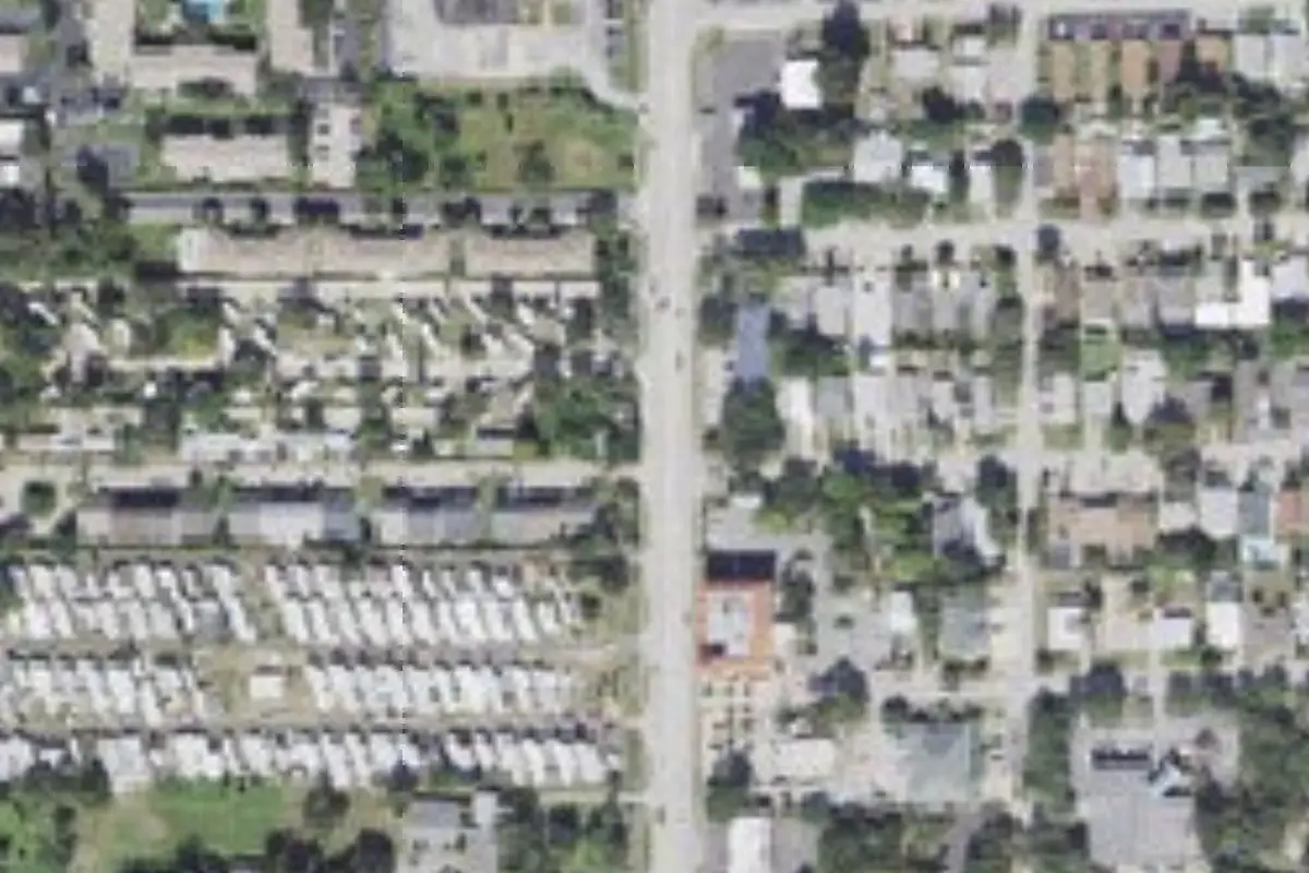 Aerial view of Carvers Cove RV Park