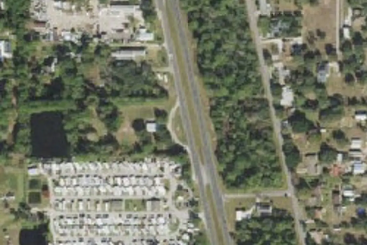 Aerial view of Holiday Village RV Park