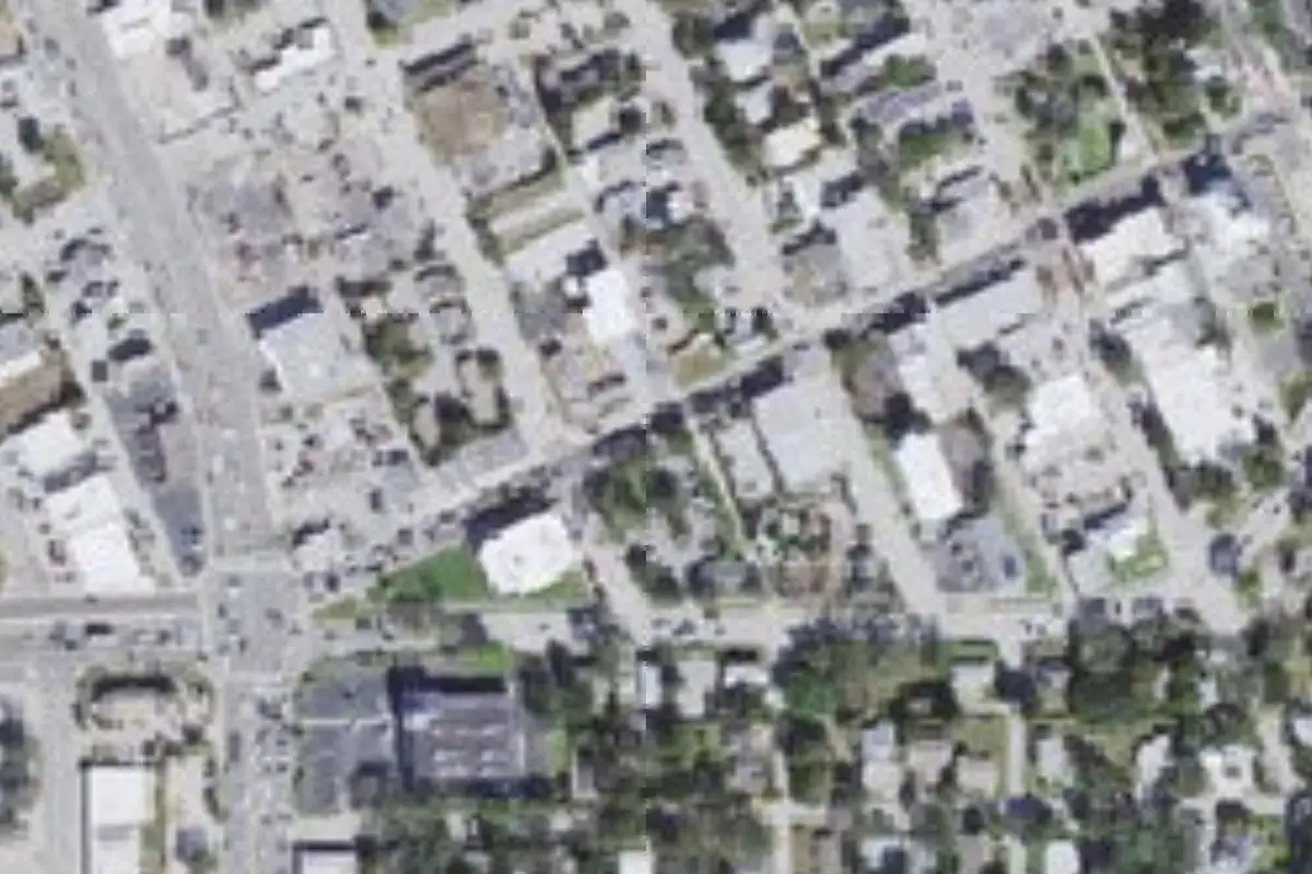 Aerial view of Lucky Clover MHC