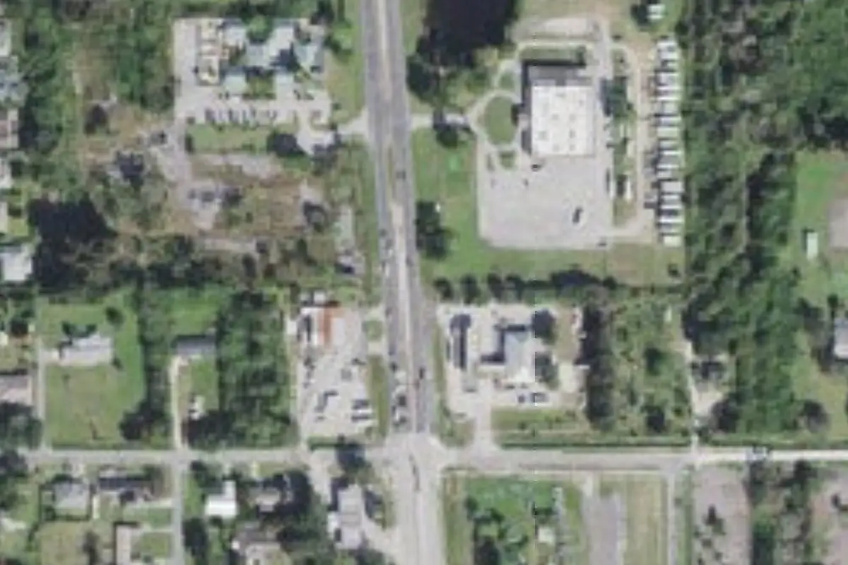 Aerial view of Merritt Island Moose #2073 RV Campground