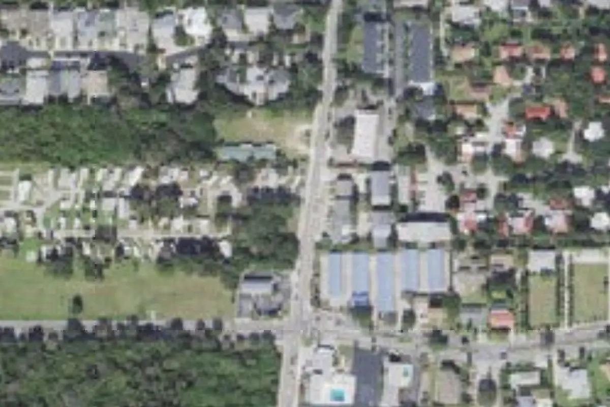 Aerial view of Oak Manor MHPK
