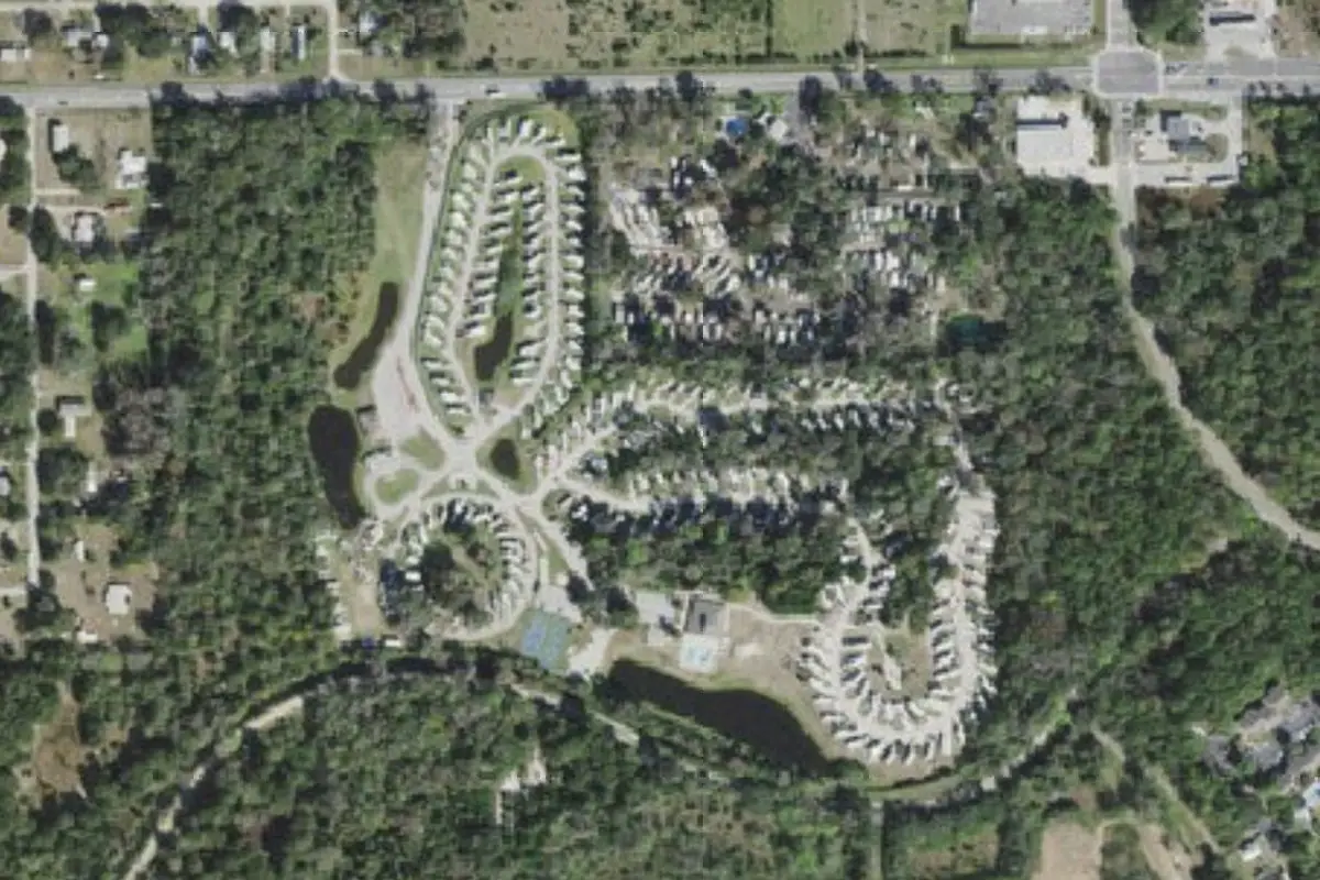 Aerial view of Seasons in the Sun RV Resort