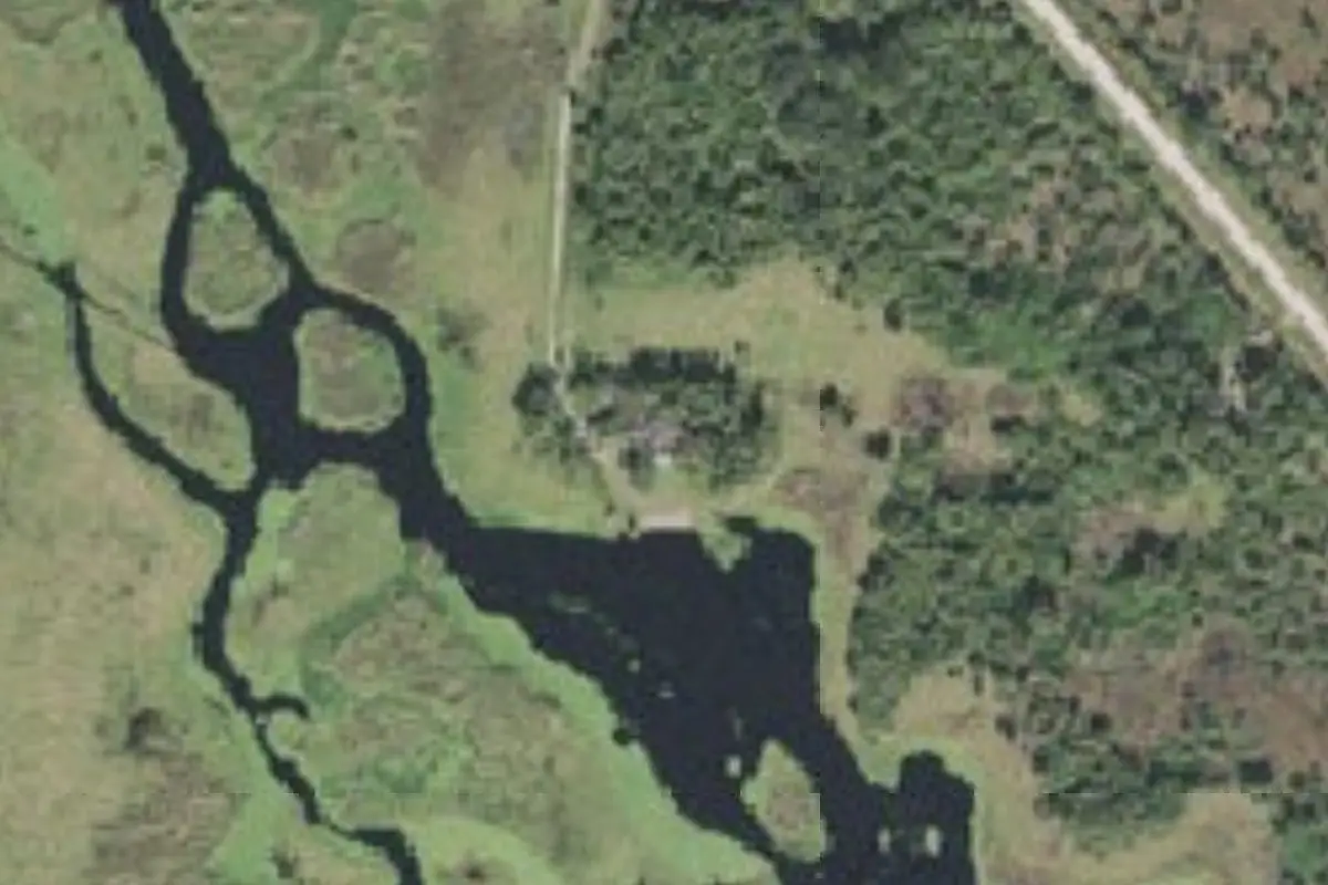 Aerial view of Seminole Ranch Conservation Area campsites