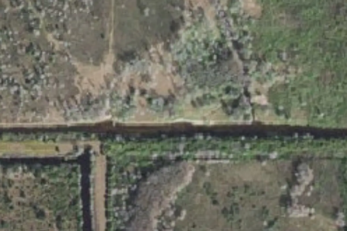Aerial view of Three Forks Conservation Area campsites