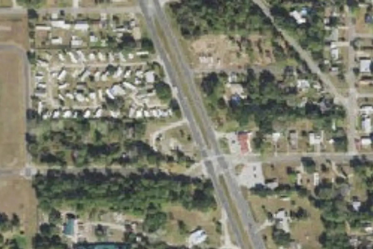 Aerial view of Westwood Mobile Park