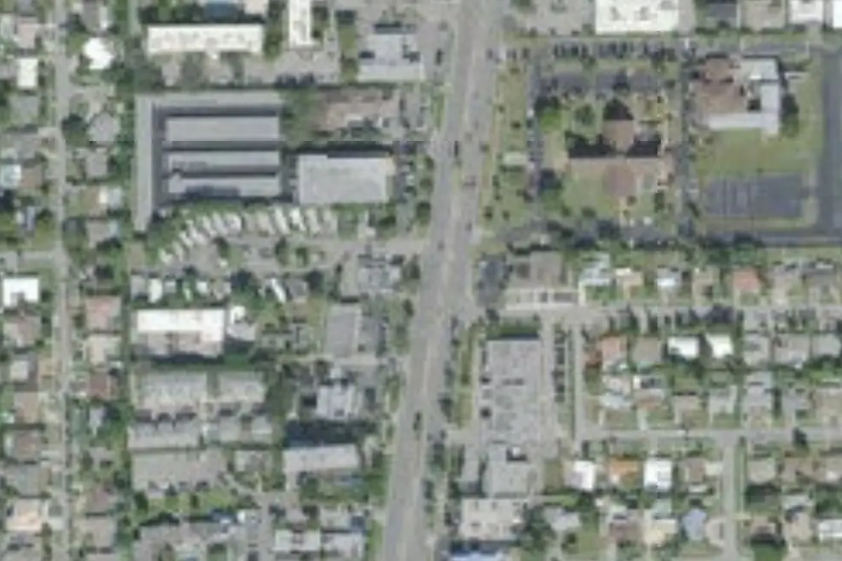 Aerial view of Deerfield Trailer Park