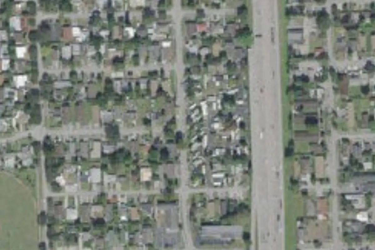 Aerial view of Ed Frisbee Trailer and RV Park
