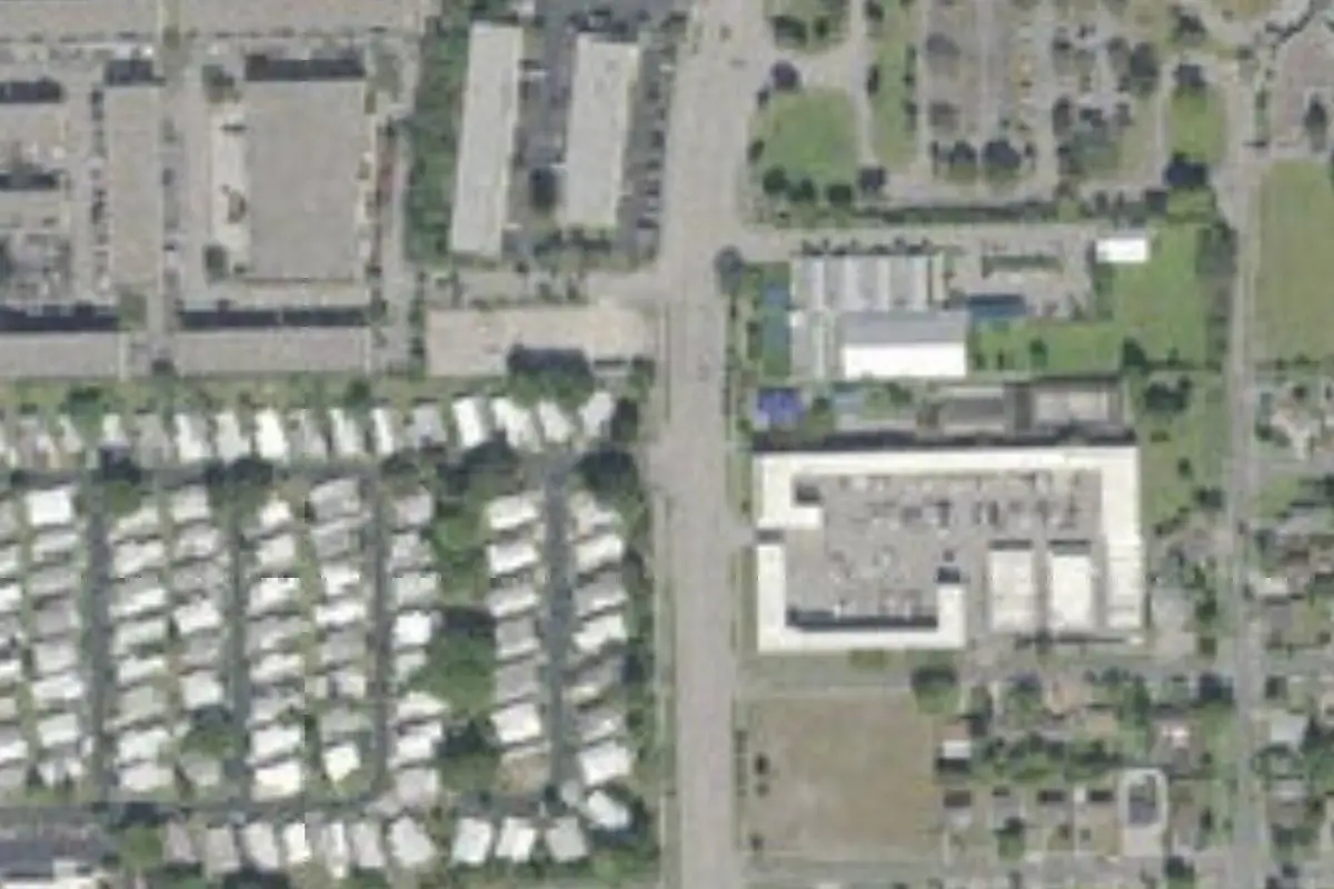 Aerial view of Golf View Estates (RV section: Golf View Estates Adult Travel Trailer Park)