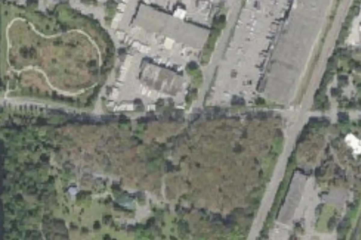Aerial view of Easterlin Park