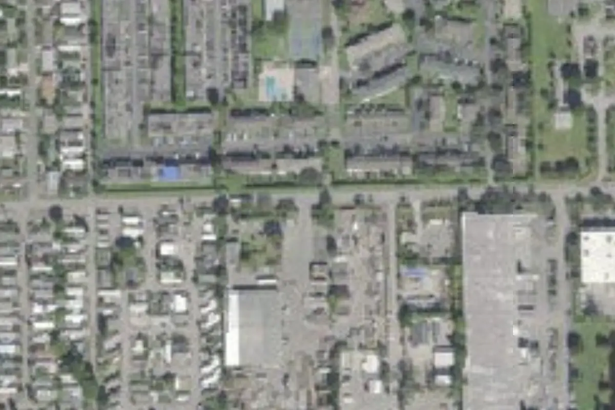 Aerial view of Parkridge East Mobile Home Park