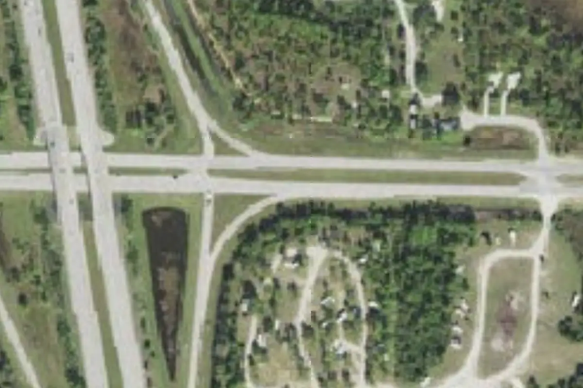 Aerial view of Babcock-Webb Campgrounds (Fred C. Babcock/Cecil M. Webb WMA)