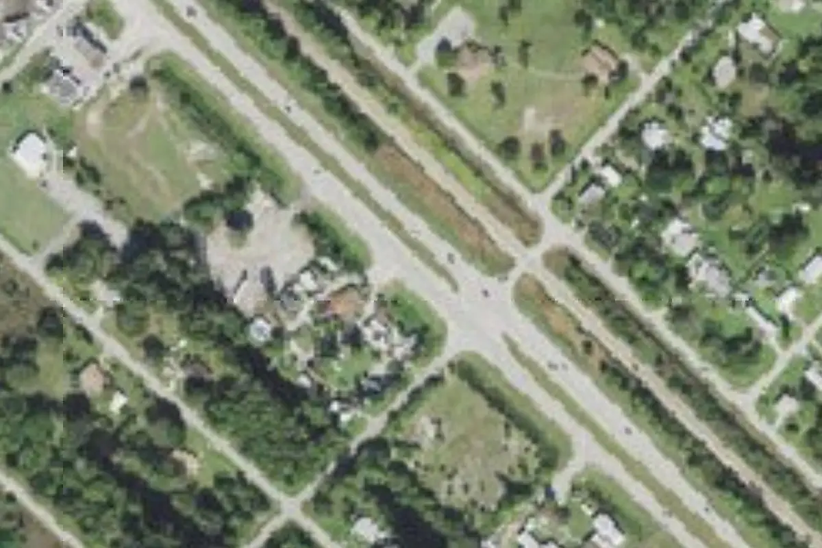Aerial view of Pelican Perch RV Park