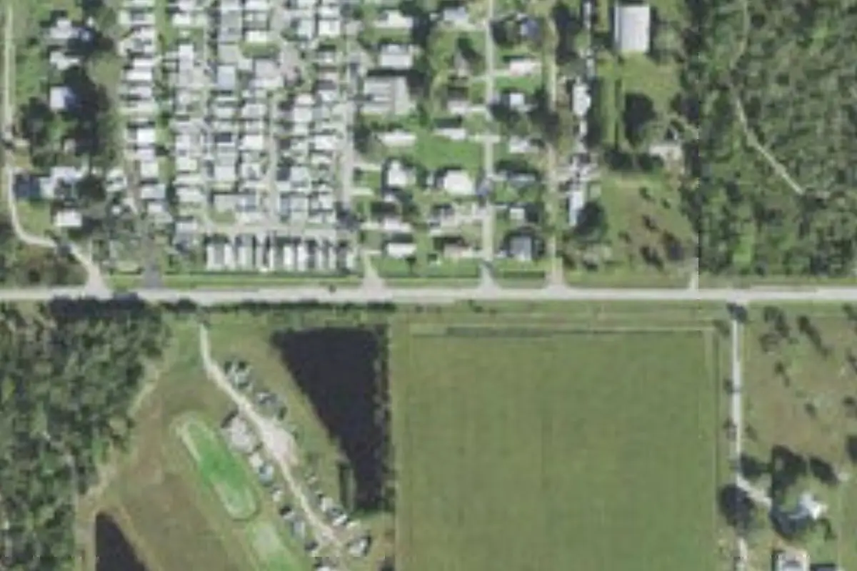 Aerial view of Shell Creek RV Community