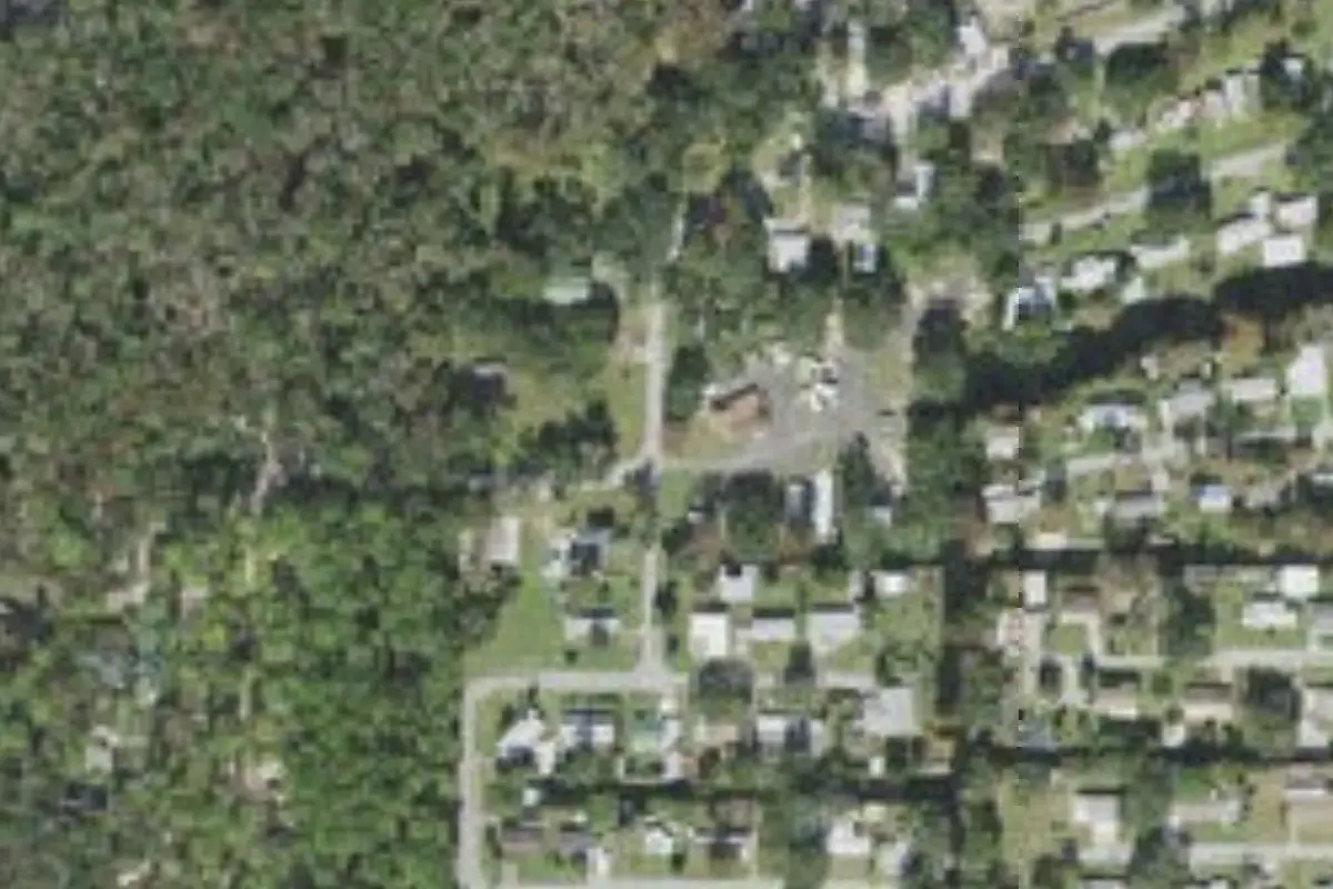 Aerial view of Seven Sisters Campground