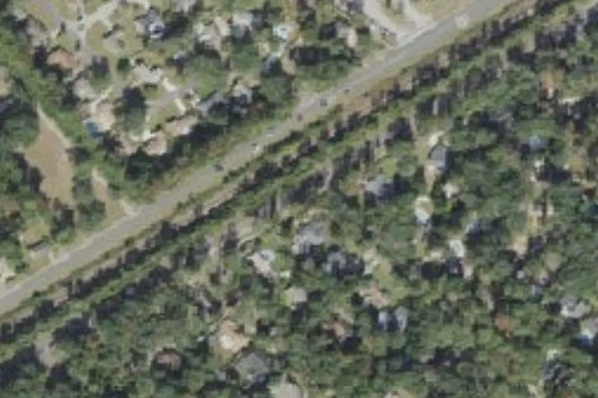 Aerial view of Aquatics Camp (St Johns River Base at Echockotee)