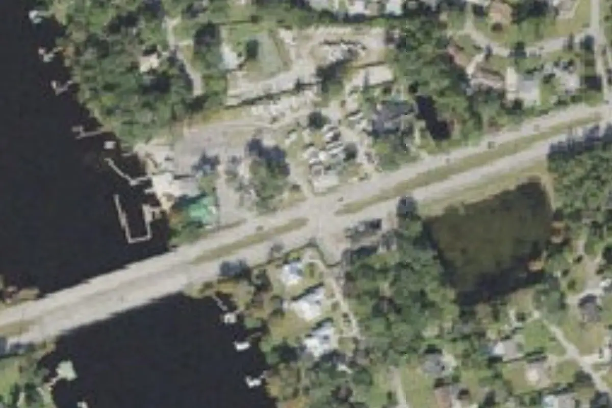 Aerial view of Whitey's Fish Camp