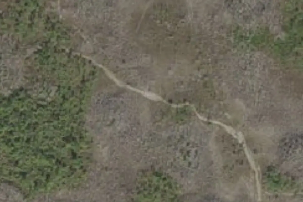 Aerial view of 13-mile Campground