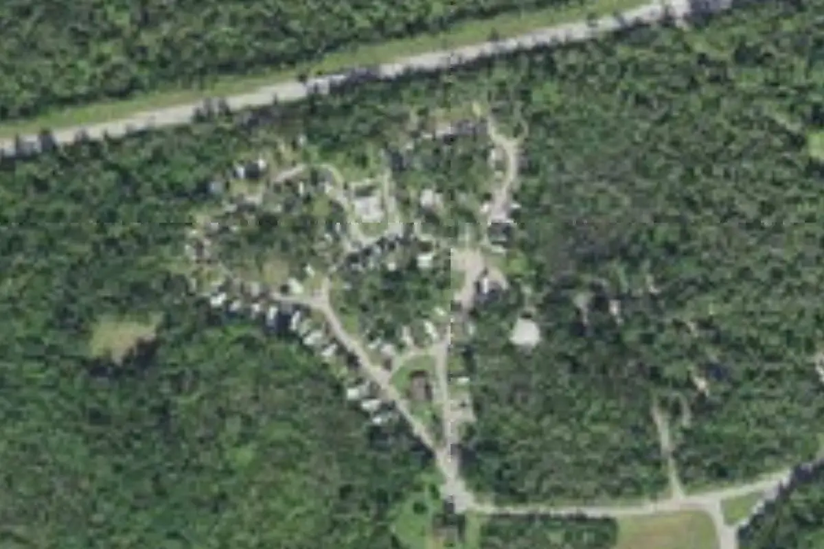 Aerial view of Collier-Seminole State Park