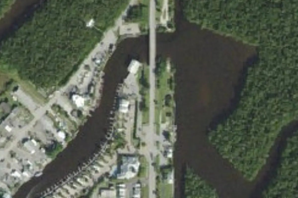 Aerial view of Everglades Isle