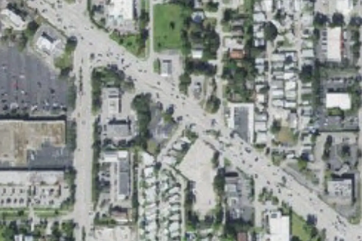 Aerial view of Harmony Shores Mobile Home Park