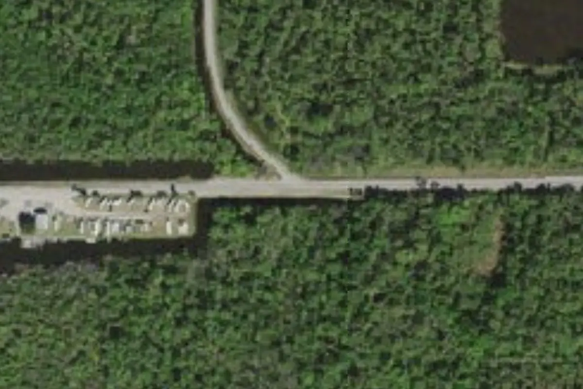 Aerial view of Lake Trafford Marina Inc. RV Park
