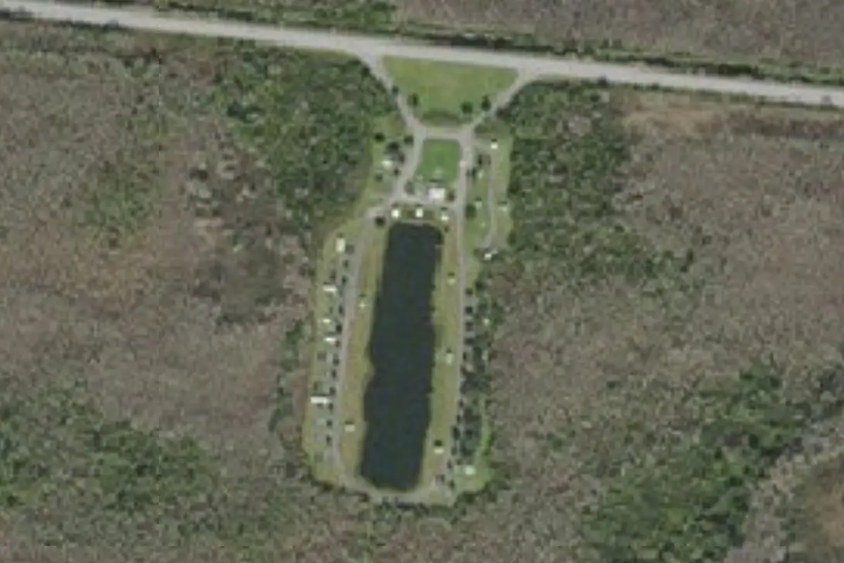 Aerial view of Midway Campground