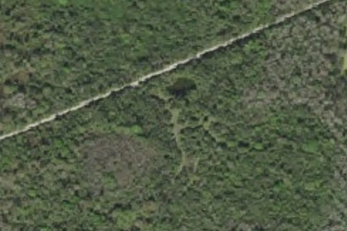 Aerial view of Pink Jeep Campground