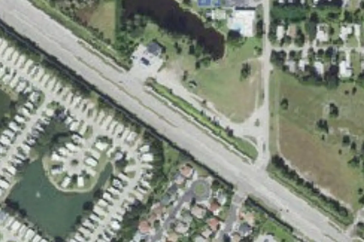 Aerial view of The Waves RV Resort (The Waves Signature RV Resort by Zeman)