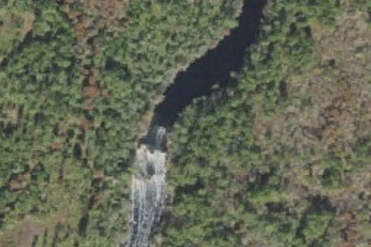 Aerial view of Big Shoals State Park