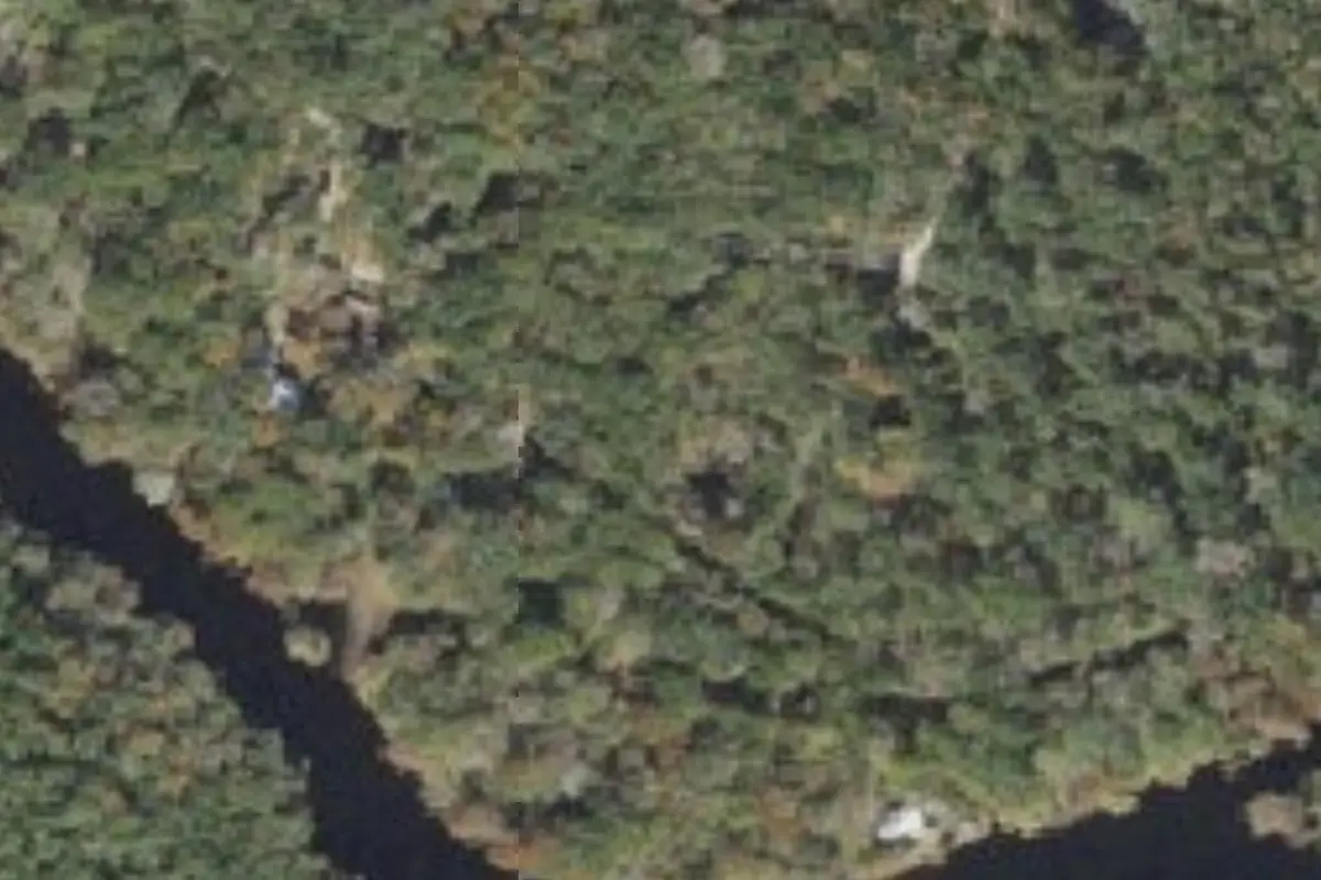 Aerial view of Bowman's Landing (Bowman's River Landing)