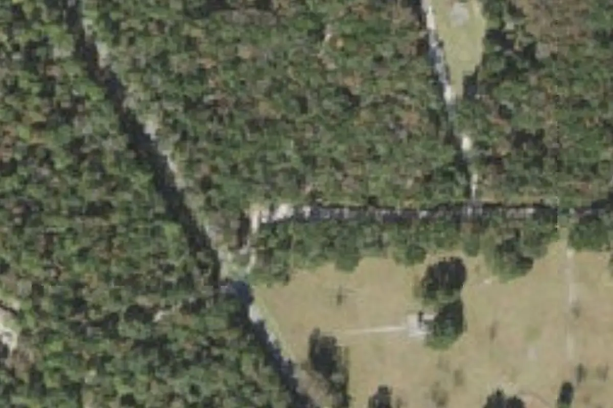 Aerial view of Ichetucknee Springs Campground