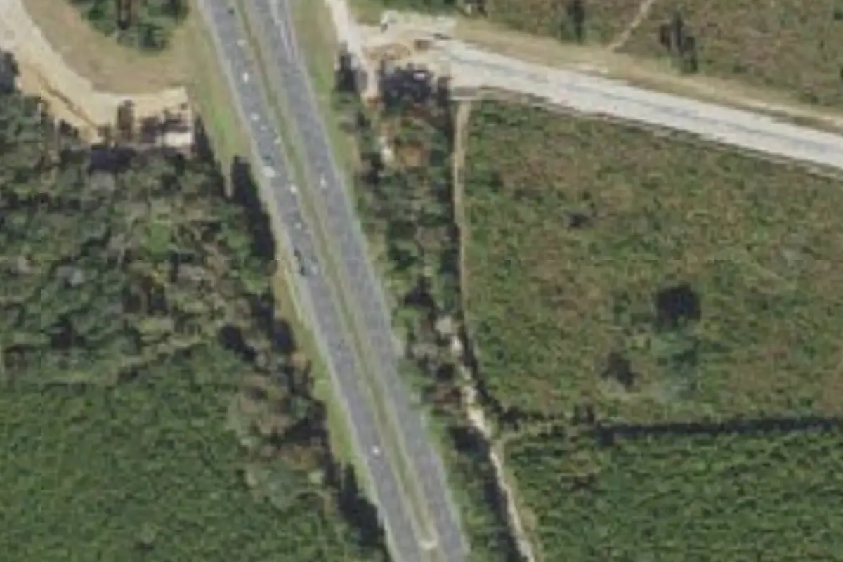 Aerial view of October Bend RV Park