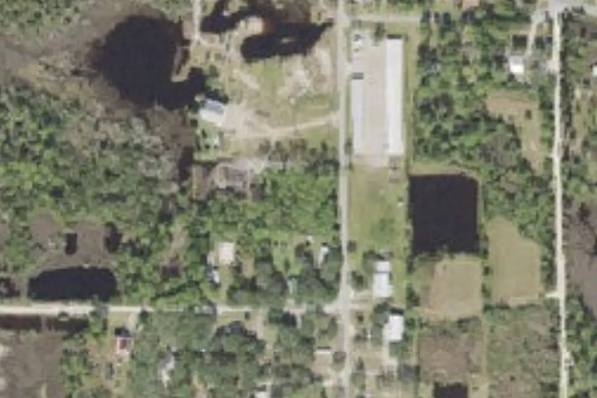Aerial view of Clay’s RV Sites