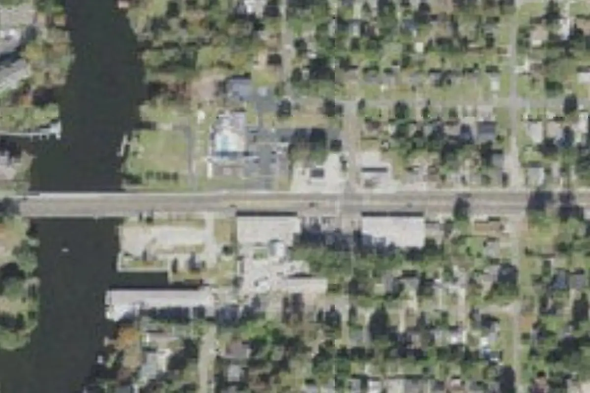 Aerial view of American Legion Post #137 Lakeshore