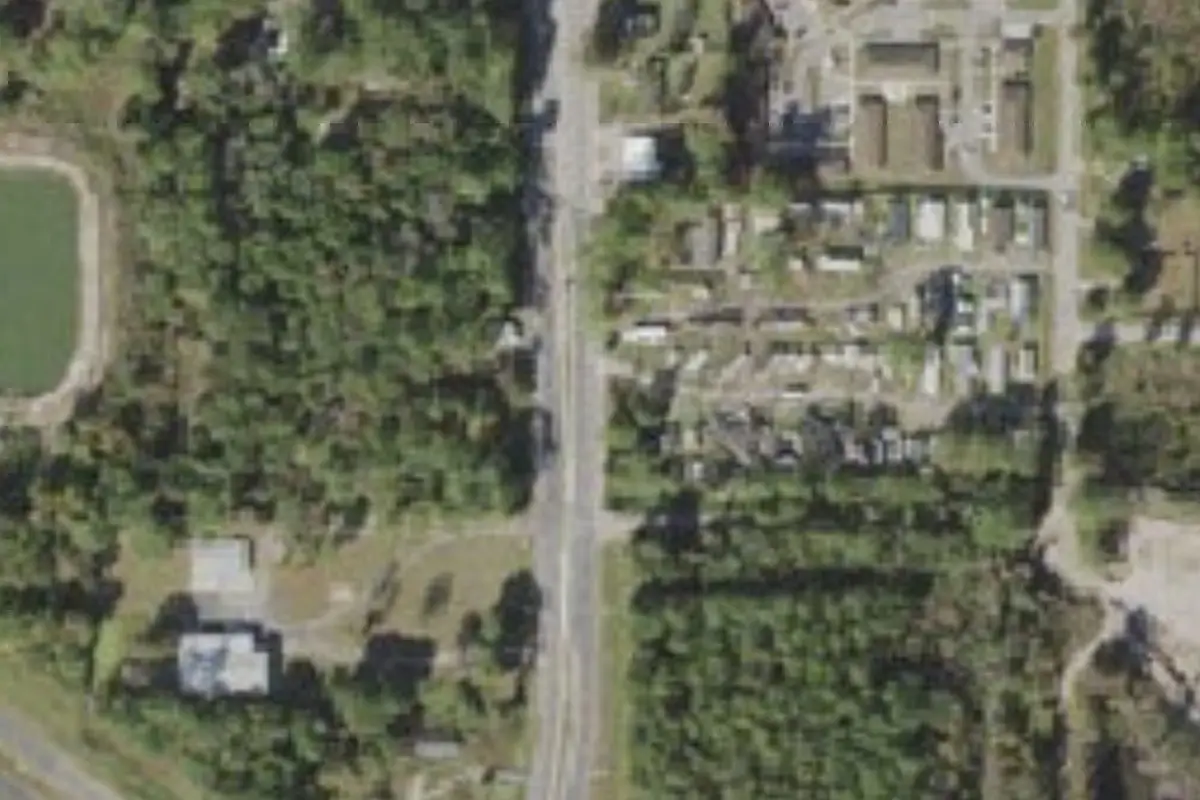 Aerial view of City Limits Mobile Home Park