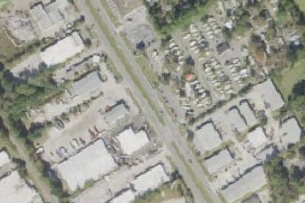 Aerial view of Fleetwood Mobile Home Park
