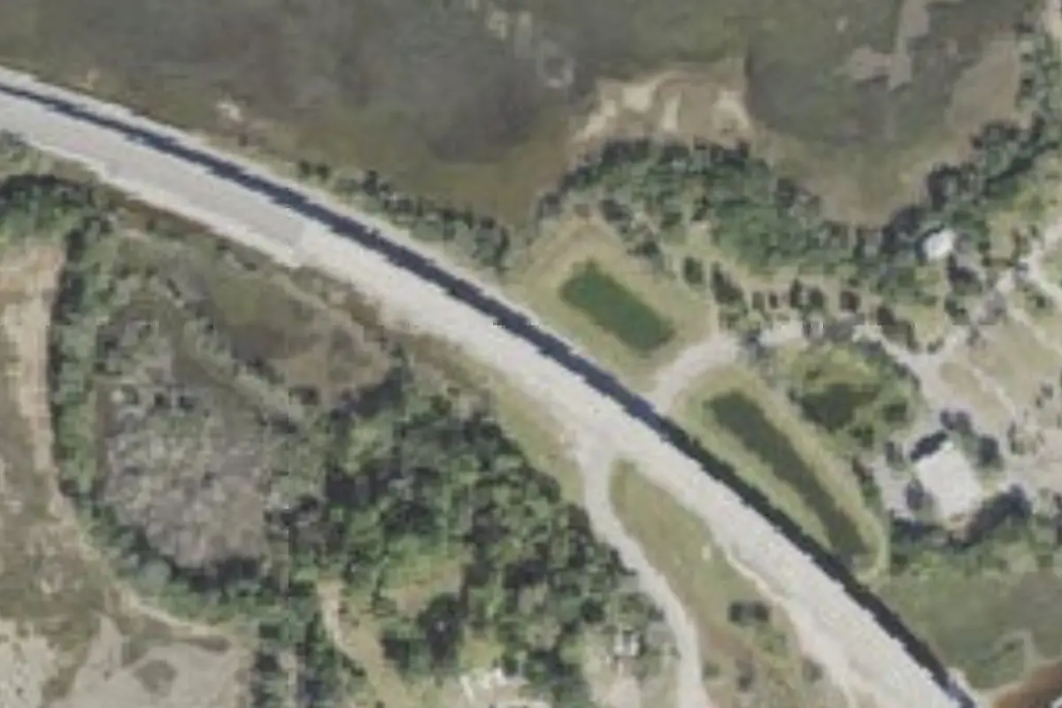 Aerial view of RiverFront RV Park and Marina