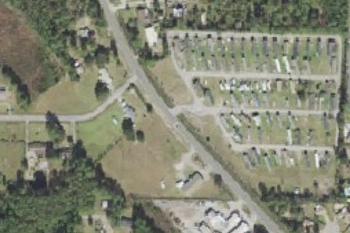 Aerial view of Ashton Run Mobile Home Park