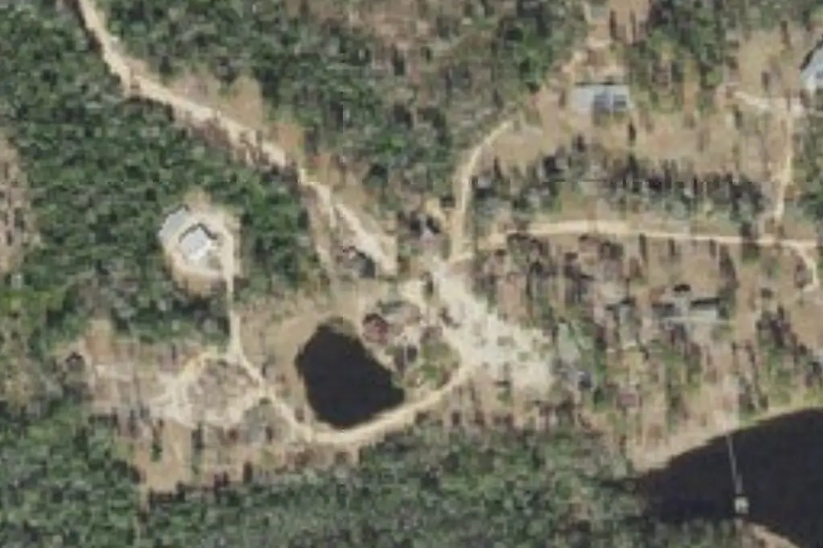 Aerial view of Bluff Springs Campground