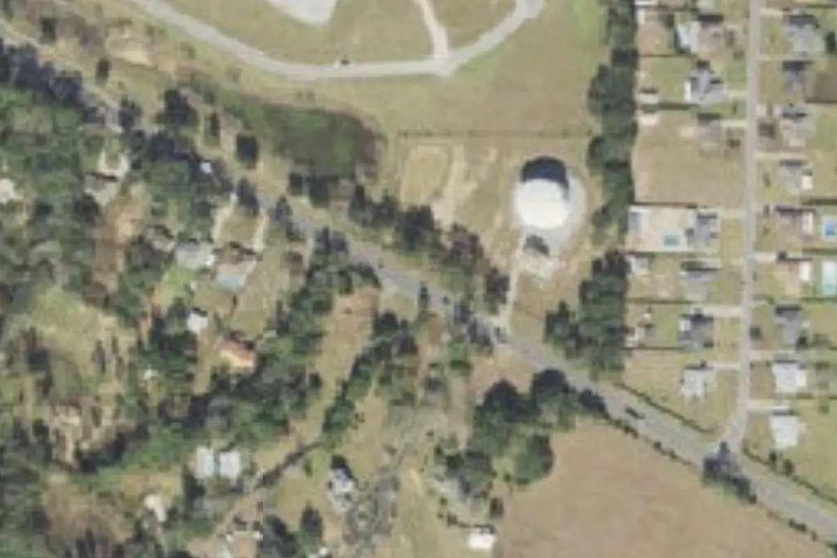 Aerial view of Escambia County Equestrian Center