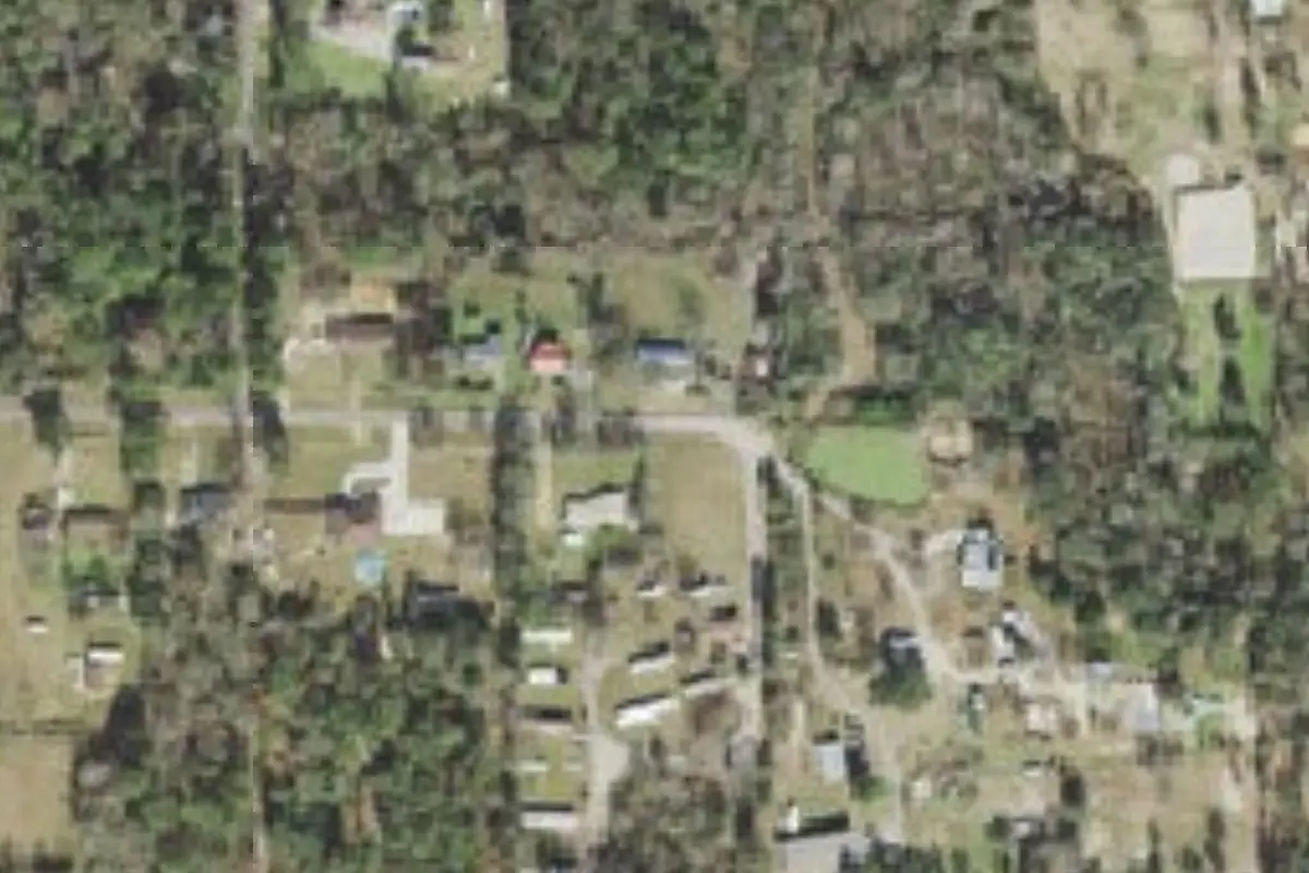 Aerial view of Garden of Eden